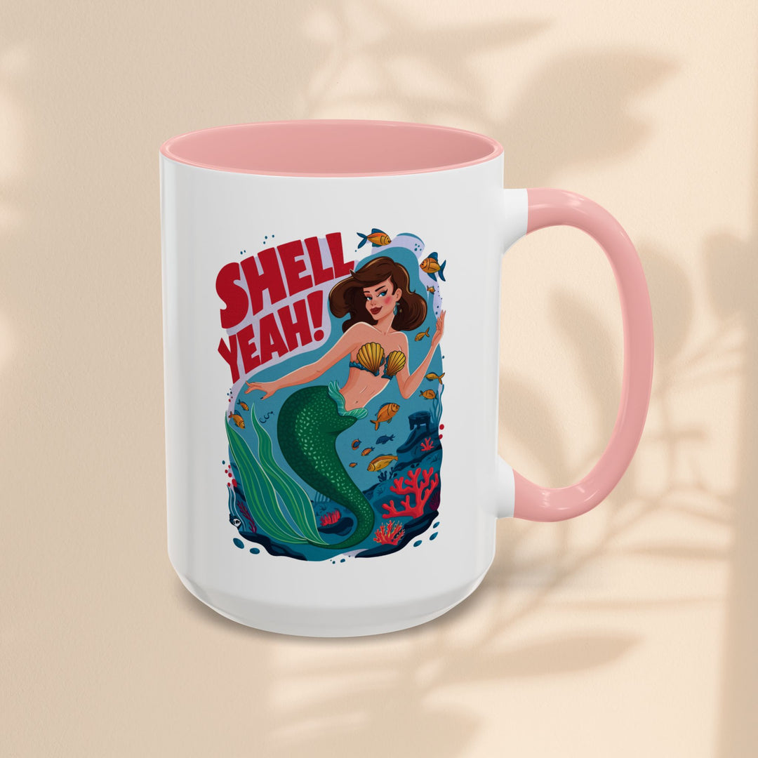 Accent Coffee Mug (11, 15oz) - Shell Yeah