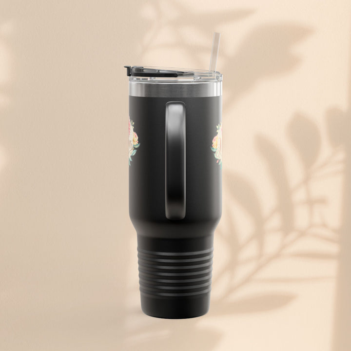 Floral Insulated Travel Mug for Moms - 40oz