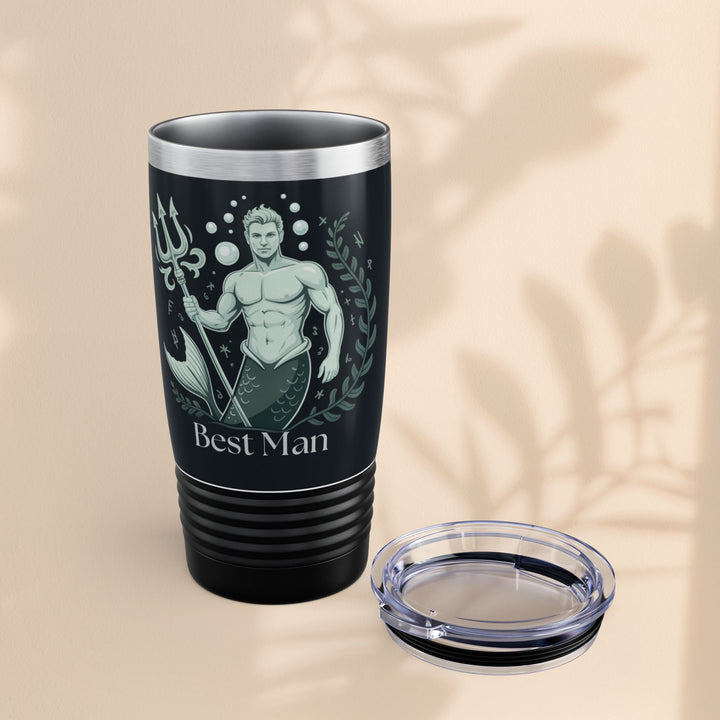 Best Man Ringneck Tumbler, 20oz | Personalized Gifts for Best Man, Wedding, Bridal Party, Unique Drinkware