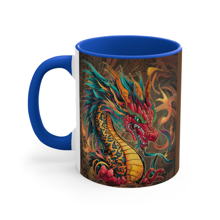 11oz Accent Mug - Fire Dragon