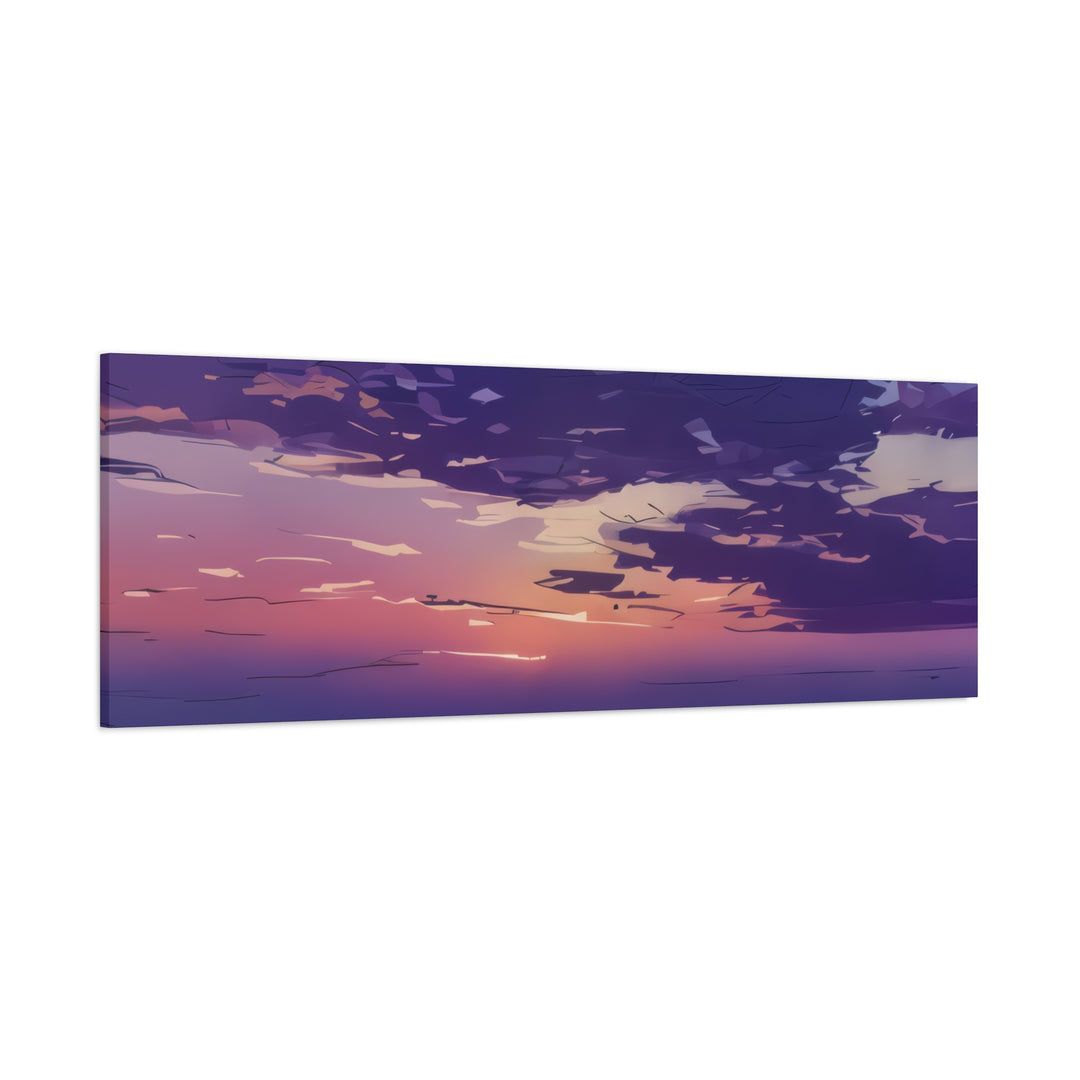 Elegant Sunset Canvas Print for Bedroom and Living Room