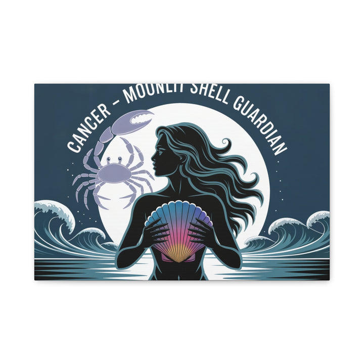Zodiac Cancer Matte Stretched Canvas Wall Art