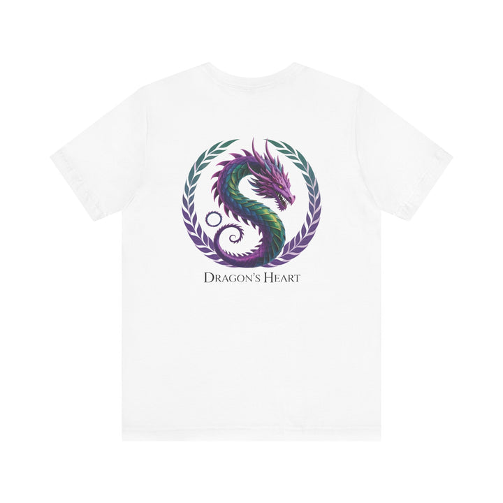 Mythical Dragon's Heart Unisex Tee, Fantasy Shirt, Gift for Gamers, Unique Dragon Design, Casual Wear, Dragon Lover's Apparel