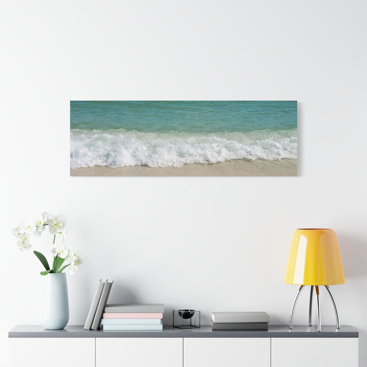 Beach Waves Matte Canvas Print – 1.25-Inch Stretched Seascape