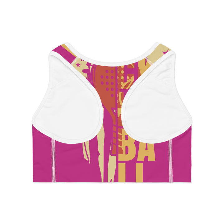 Sports Bra - Pickleball Pink Love