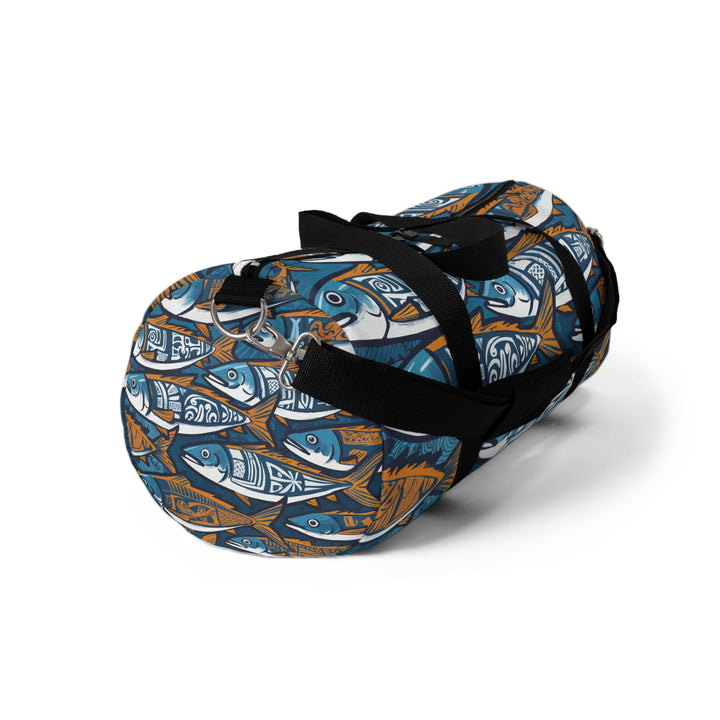 Duffel Bag - Fish Tribal Blue