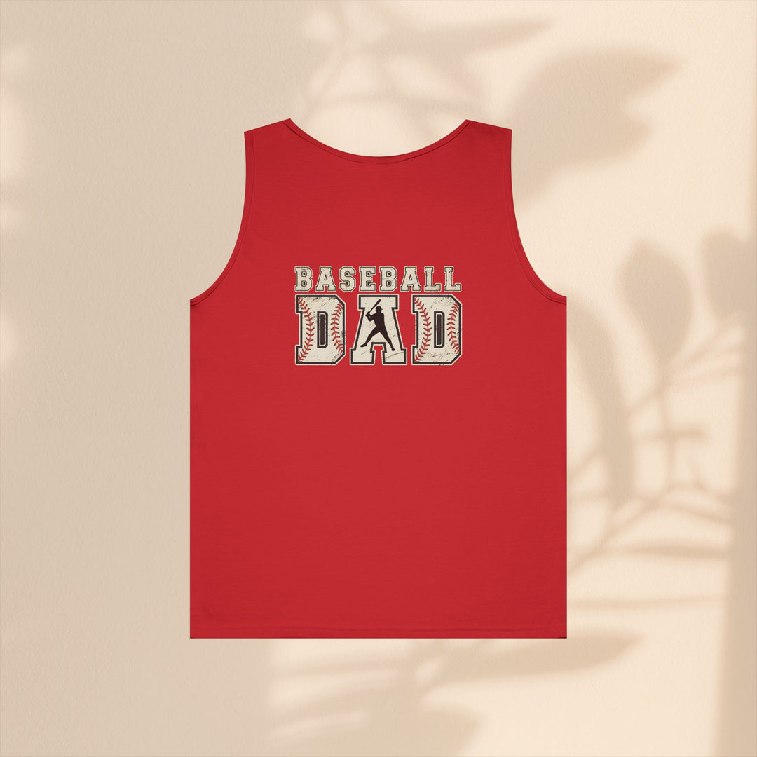 Baseball Dad Unisex Heavy Cotton Tank Top - Perfect for Summer BBQs and Game Days