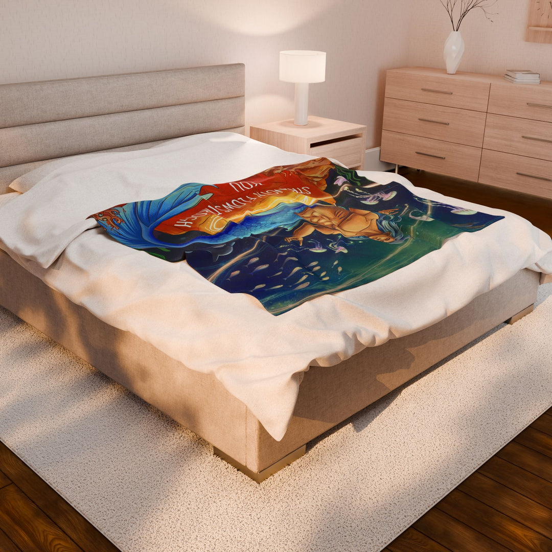 Merman Velveteen Plush Blanket