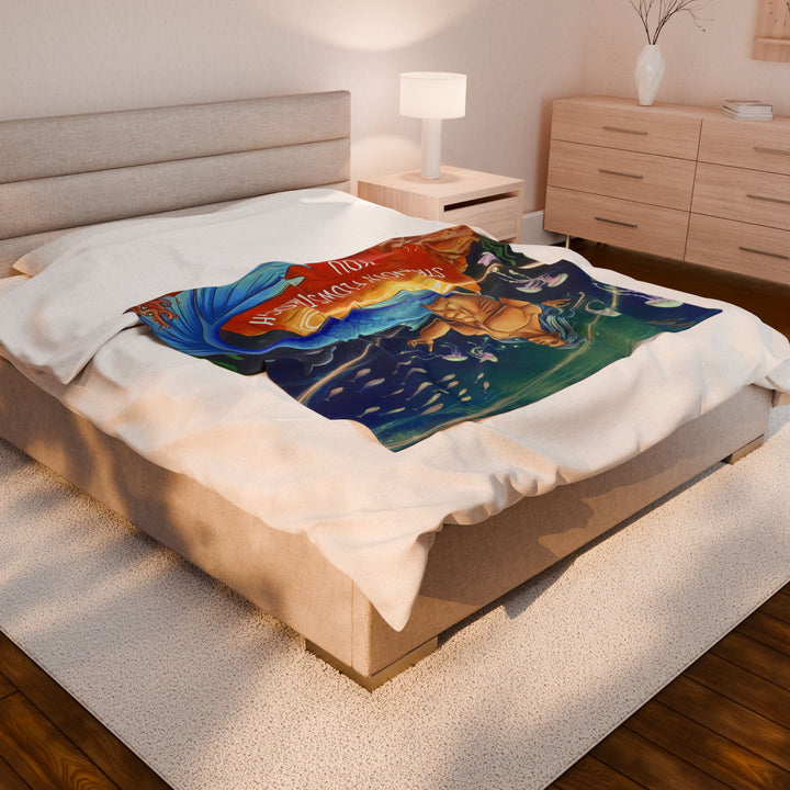 Merman Velveteen Plush Blanket
