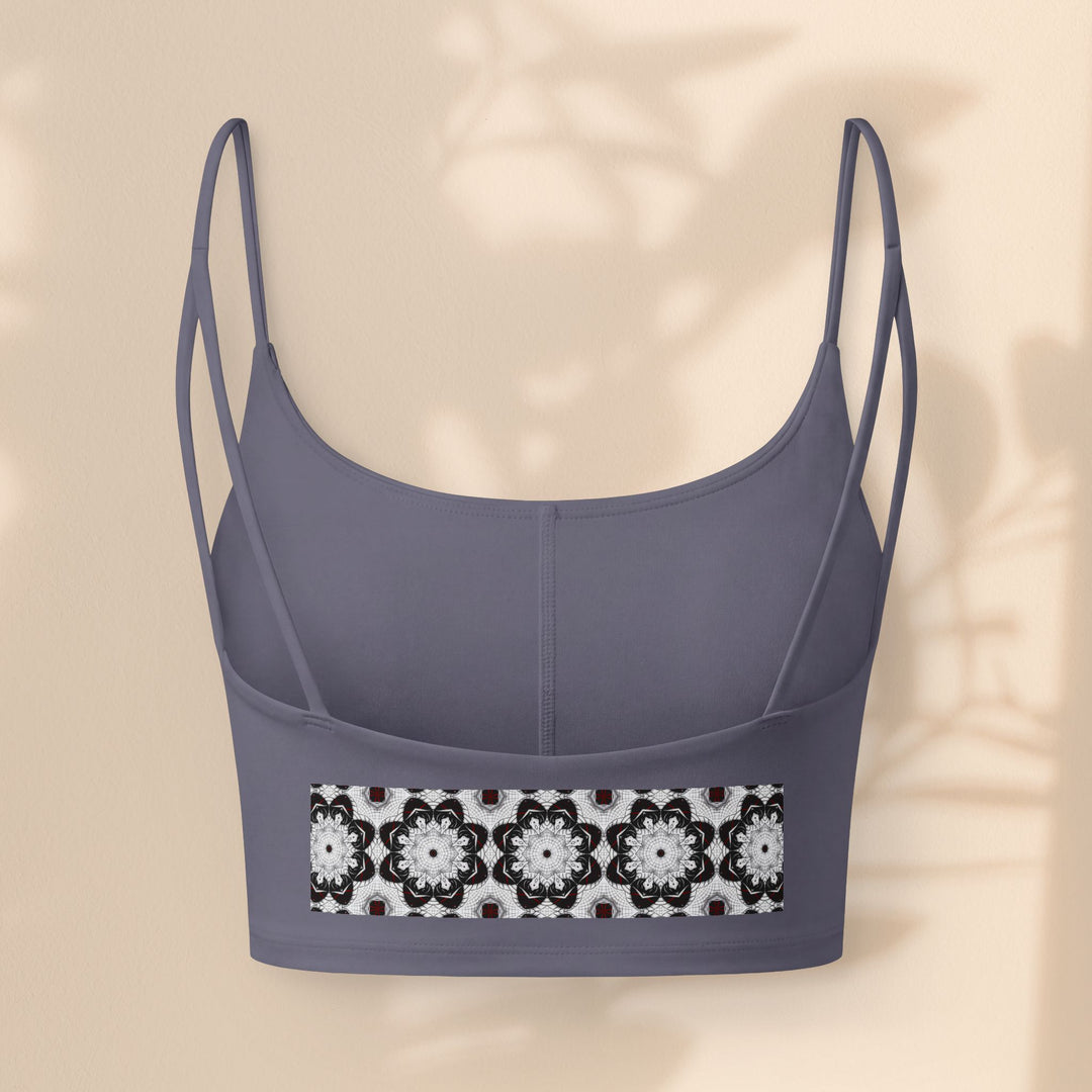 Women's Luxe Bra — Black & White Floral Bra Top