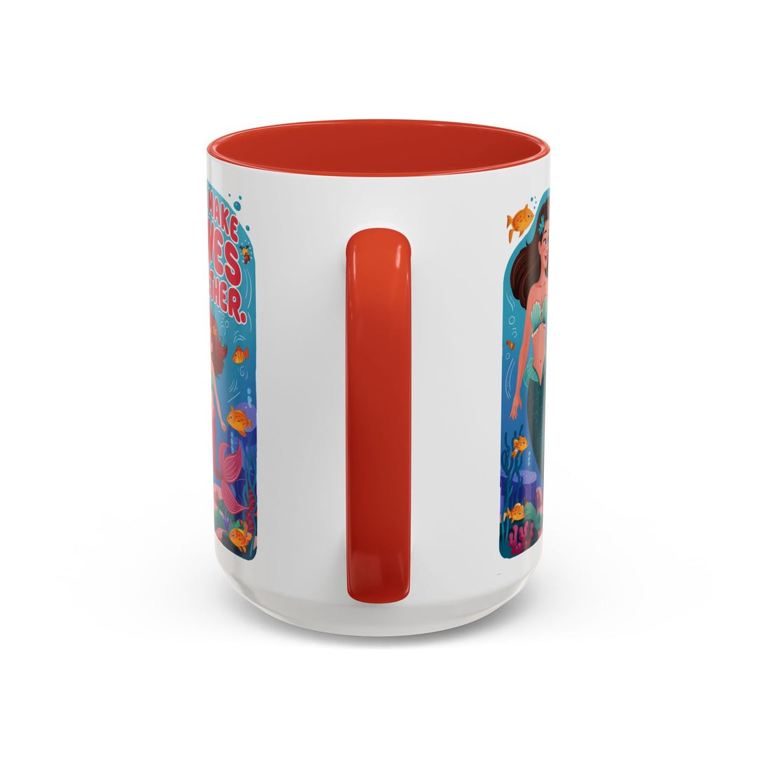 Accent Coffee Mug - Let's Make Waves Together