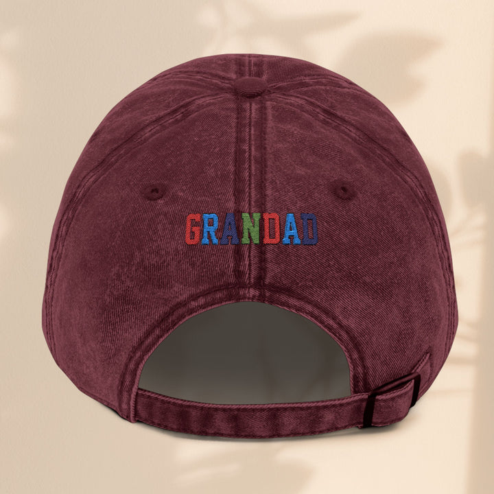Vintage Embroidered Cap for Grandad - The Man, The Myth, The Legend