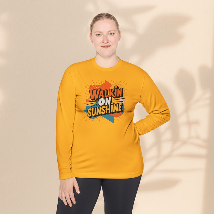 Unisex Lightweight Long Sleeve Tee - Walking On Sunshine