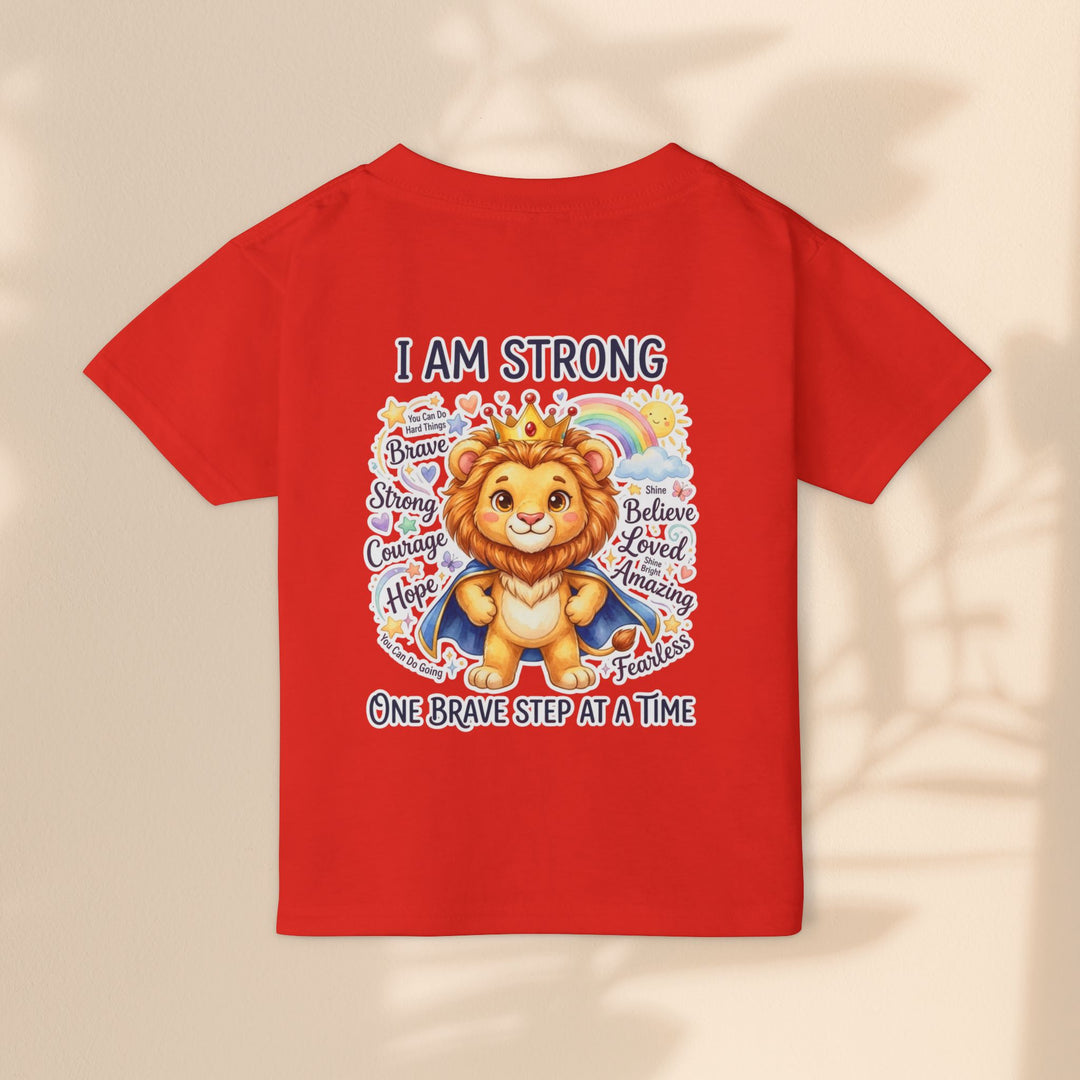 I Am Strong Leo Lion Courage Toddler T-Shirt