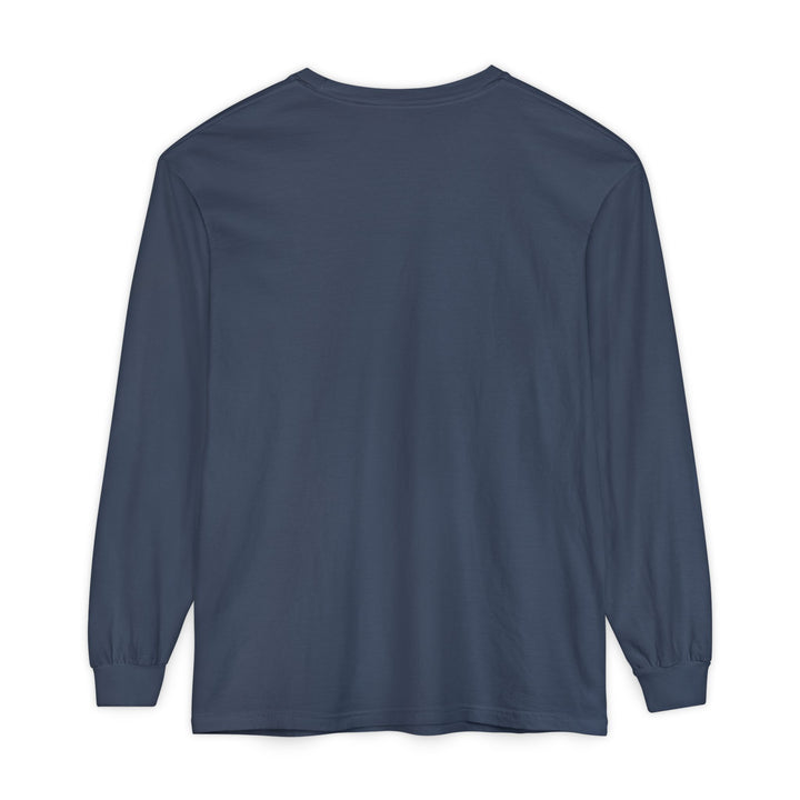 Unisex Garment-dyed Long Sleeve T-Shirt - Eating Christmas Cookies For Two