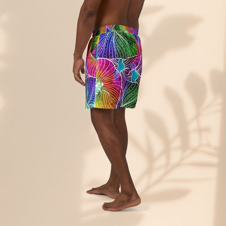 Colorful Vibrant Unisex Swim Shorts - Perfect for Summer Beach Days & Pool Parties