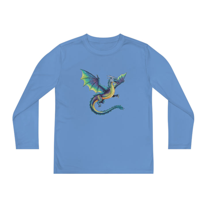 Youth Long Sleeve Competitor Tee - Electric Dragon