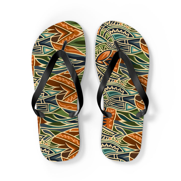 Flip Flops - Tribal Orange