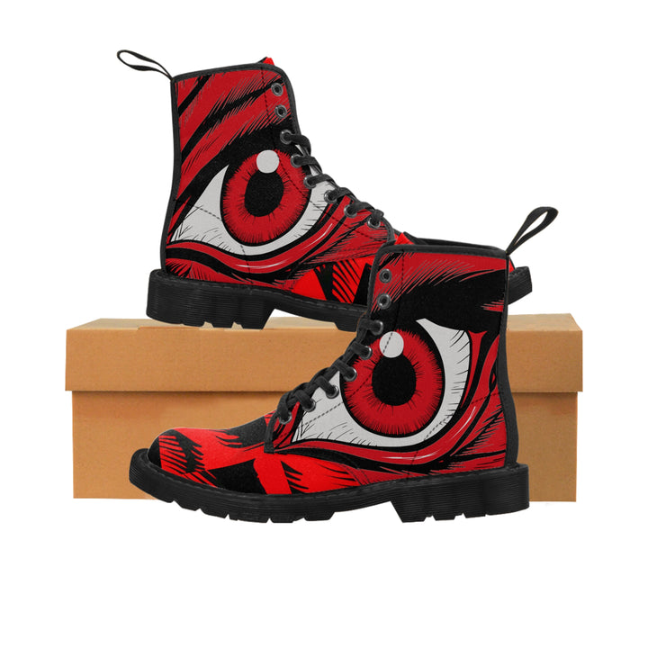 Women's Canvas Boots - Red Eye