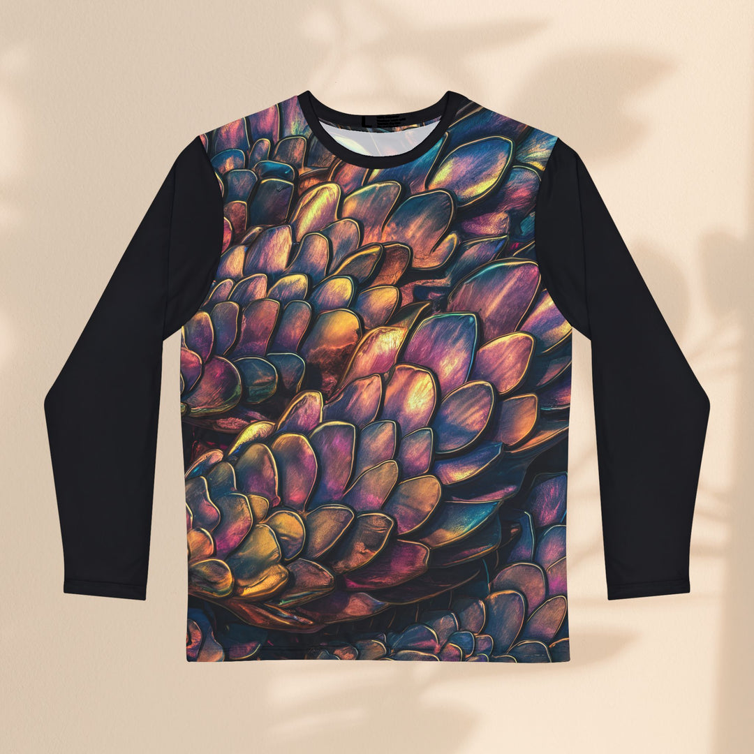 Men's Long Sleeve Shirt (AOP) - Dragon Scales