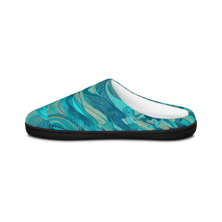 Women's Indoor Slippers - Teal Wave