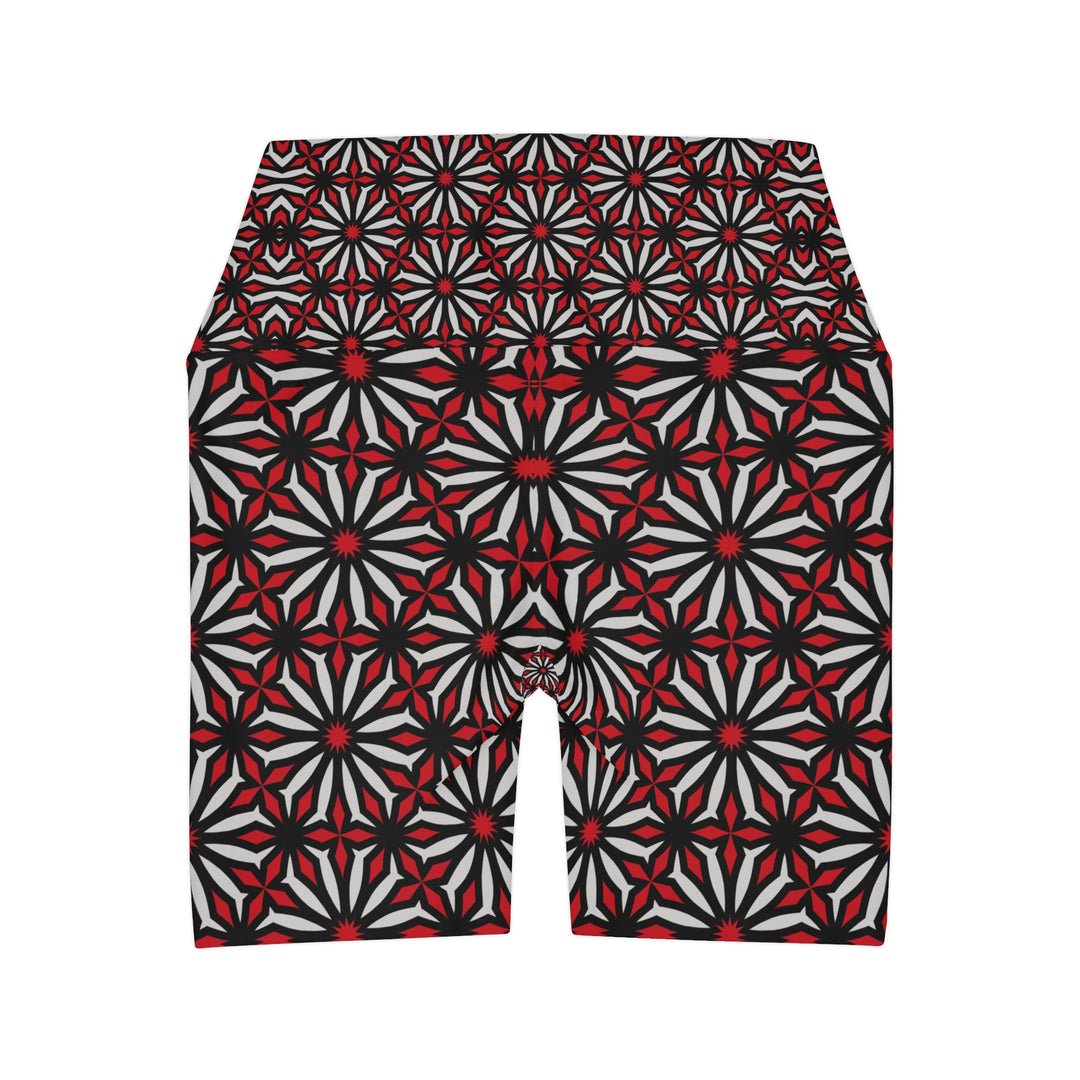 High Waisted Yoga Shorts - Eternal Bloom