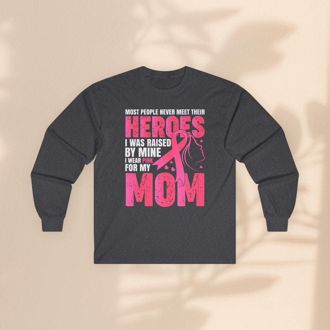 Hero Mom Cancer Survivor Long Sleeve Tee