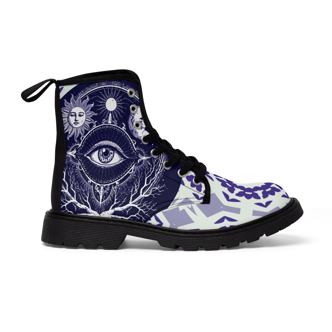 Women's Canvas Boots - Sacred Eye Boots