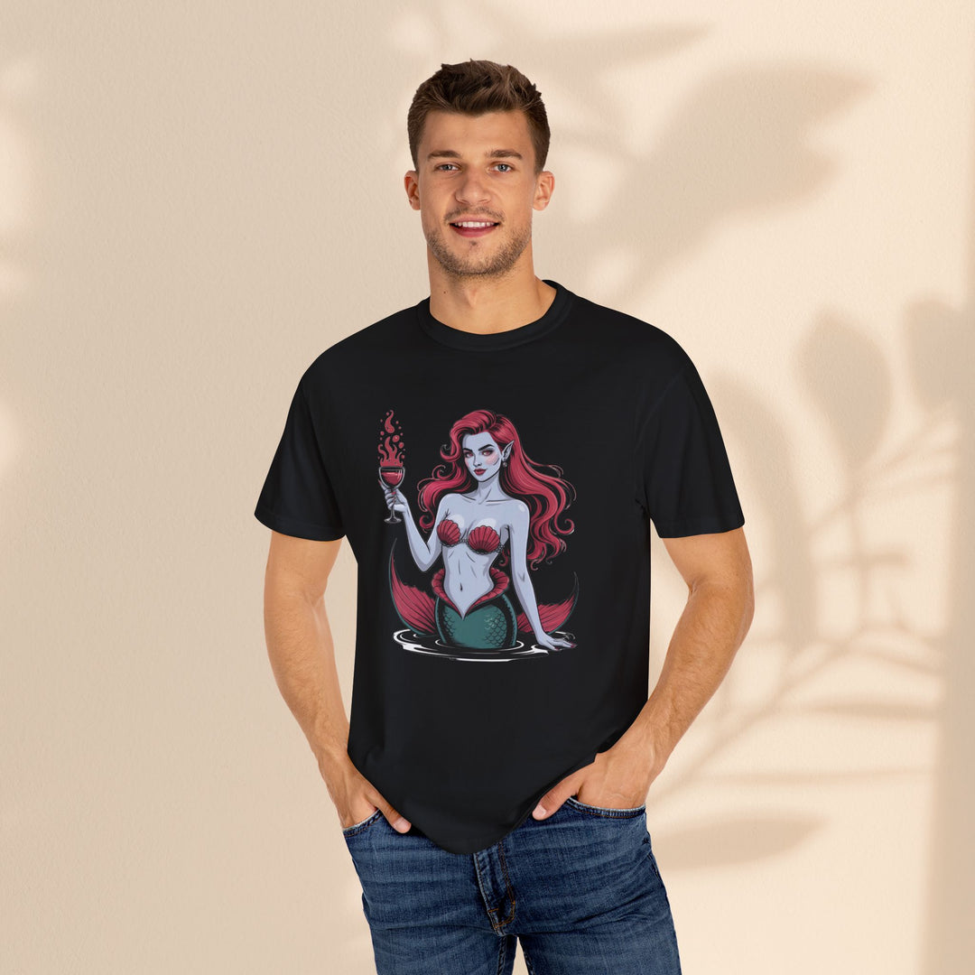 Mermaid-Themed Unisex T-Shirt – Fun Summer Apparel, Beach Lover Gift, Vintage Style Tee