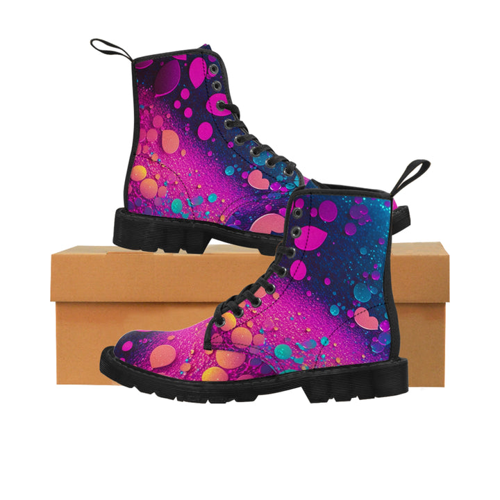 Women's Canvas Boots - Mermaid Sparkle