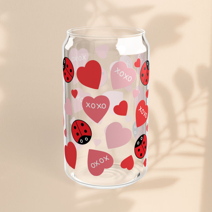 16oz Sipper Glass - Love Bug