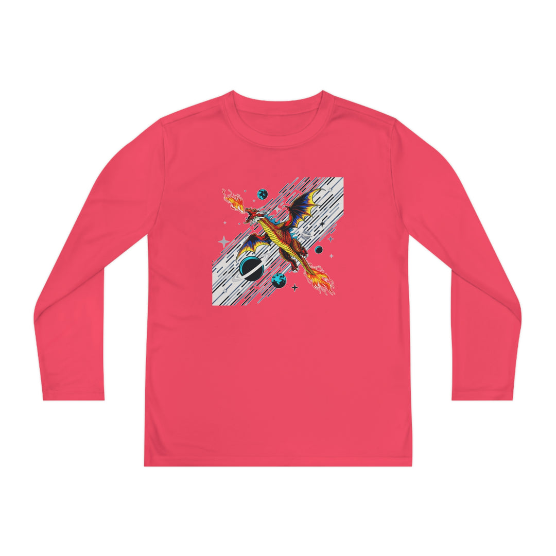 Youth Long Sleeve Competitor Tee - Galaxy Dragon