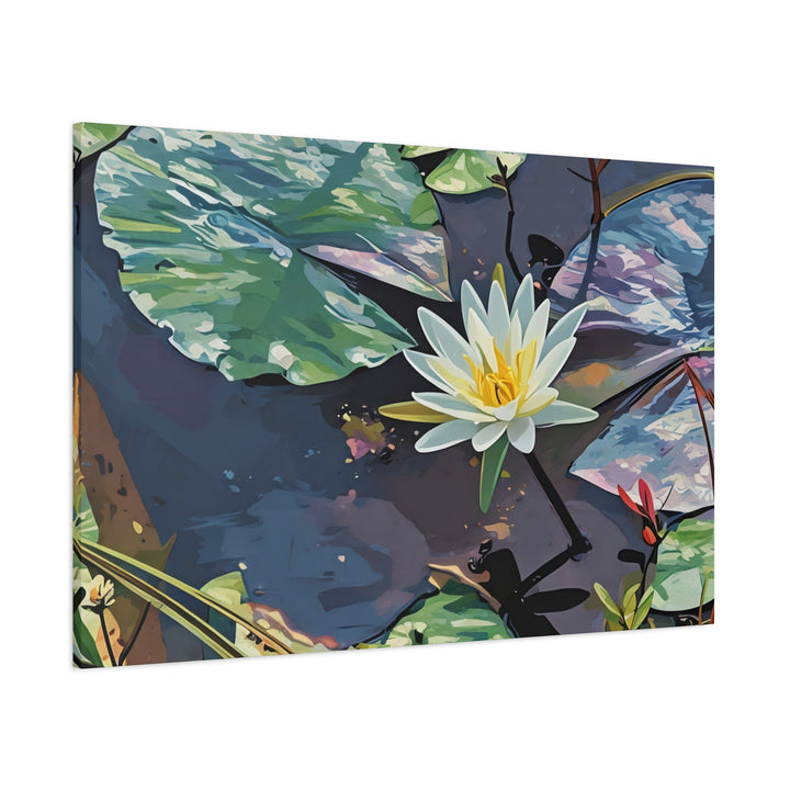Water Lily Canvas Art Print – Nature Wall Décor