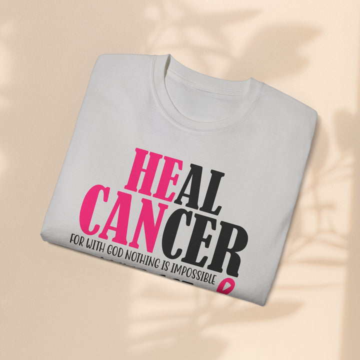 Heal Cancer Unisex Ultra Cotton Tee - Inspirational Faith-Based T-Shirt for Awareness
