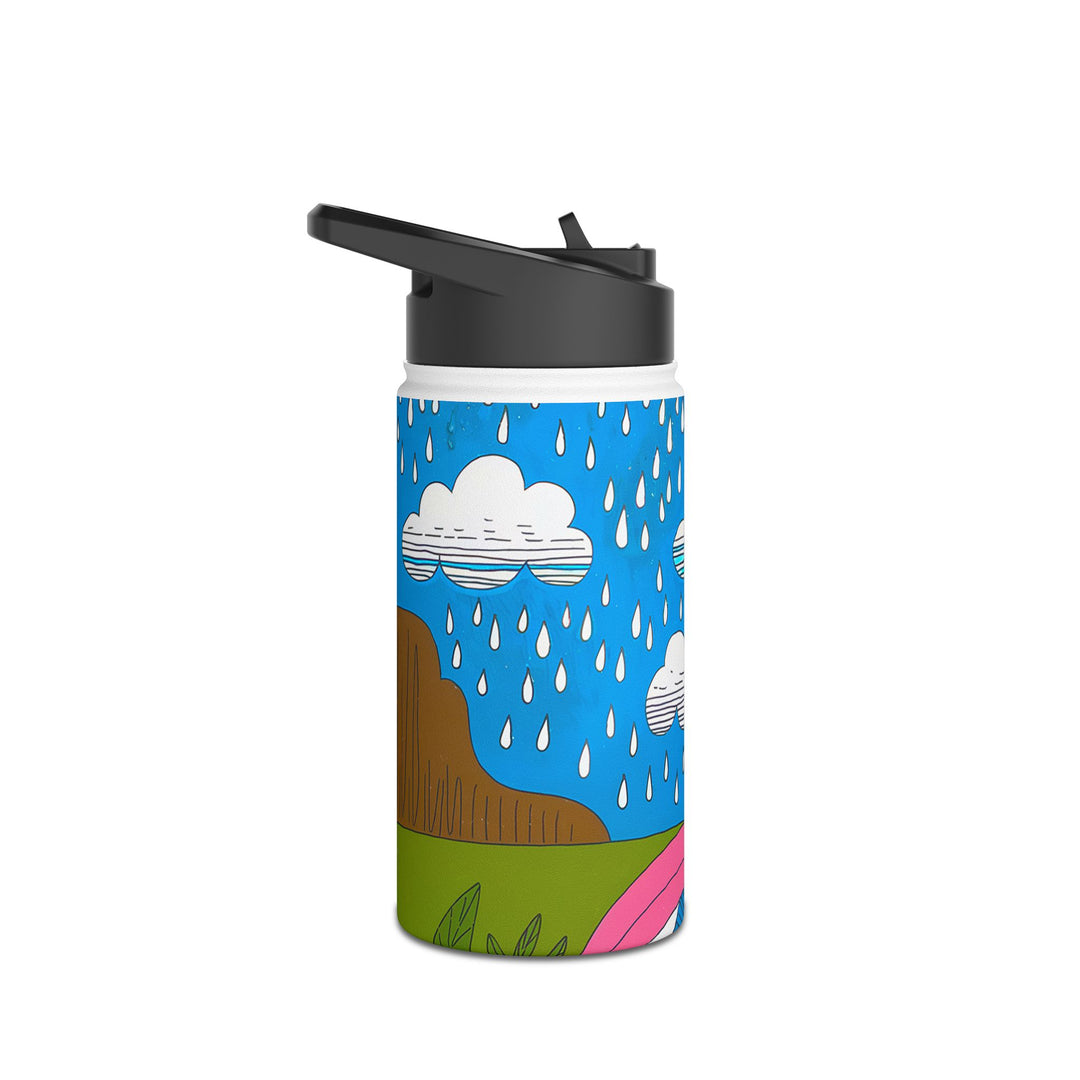 Stainless Steel Water Bottle, Standard Lid - Crying in the Rain