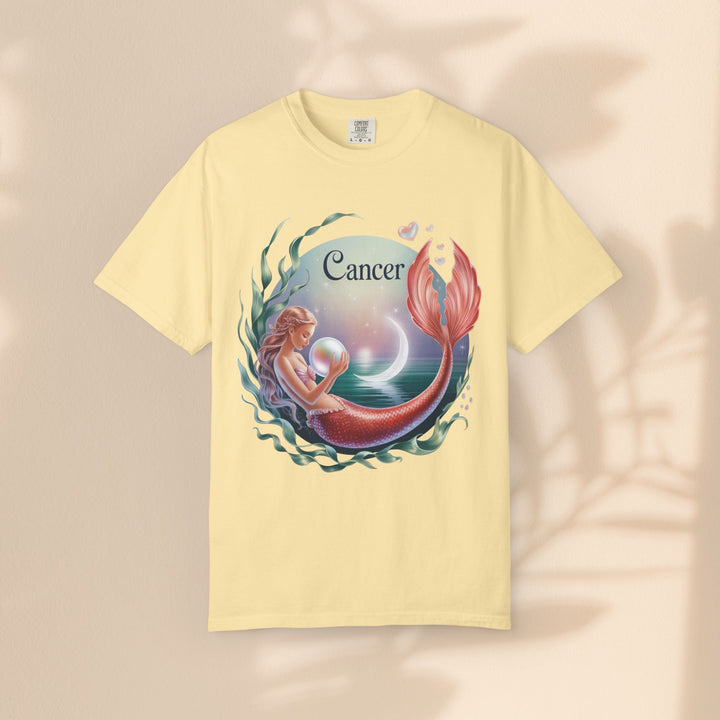 Cancer Zodiac Mermaid T-shirt, Astrology Tee, Astrological Sign Shirt, Gift for Cancer, Horoscope T-shirt, Cute Zodiac Apparel