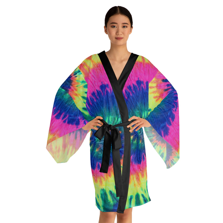 Long Sleeve Kimono Robe - Tie Dye