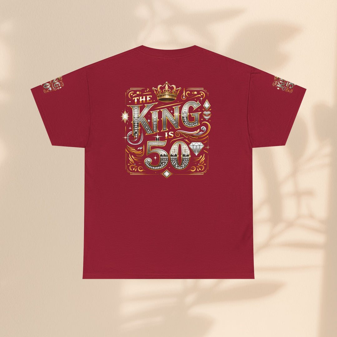 Royal 50th Birthday Tee, Vintage King Shirt, Men’s Birthday Gift, Celebrate 50 Years, Custom Graphic T-Shirt, Fun Party Top