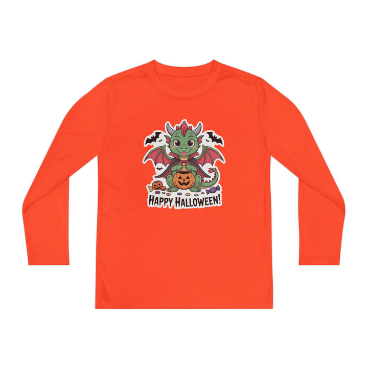 Halloween Youth Long Sleeve Tee, Cozy Tee for Kids, Spooky Costume Alternative, Perfect for Halloween Parties, Trick-Or-Treating