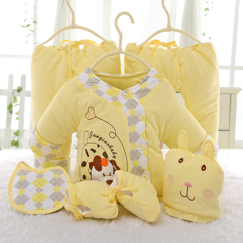 Newborn Baby Cotton Essentials 6-Piece Gift Set