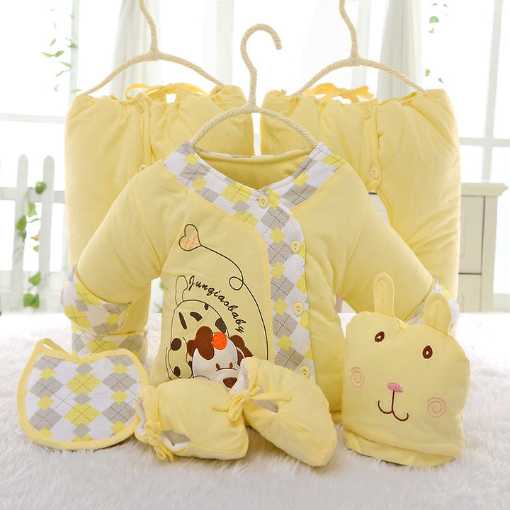 Newborn Baby Cotton Essentials 6-Piece Gift Set