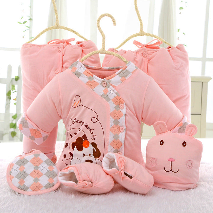 Newborn Baby Cotton Essentials 6-Piece Gift Set