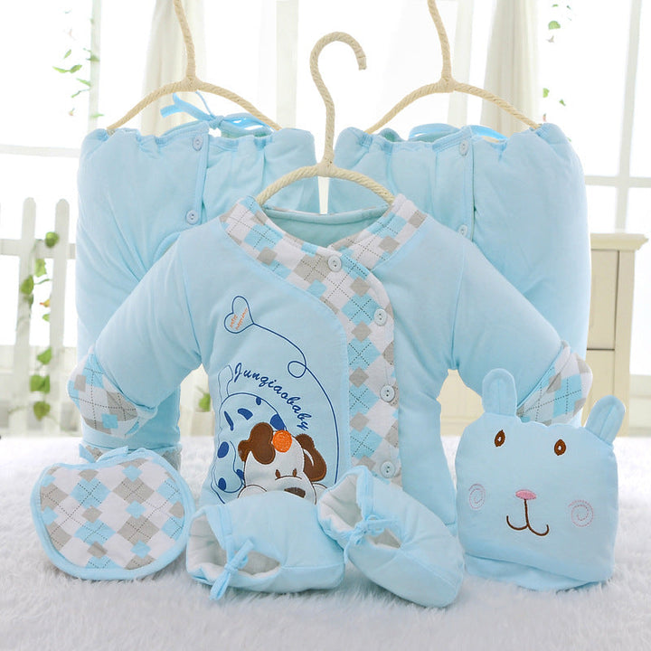 Newborn Baby Cotton Essentials 6-Piece Gift Set