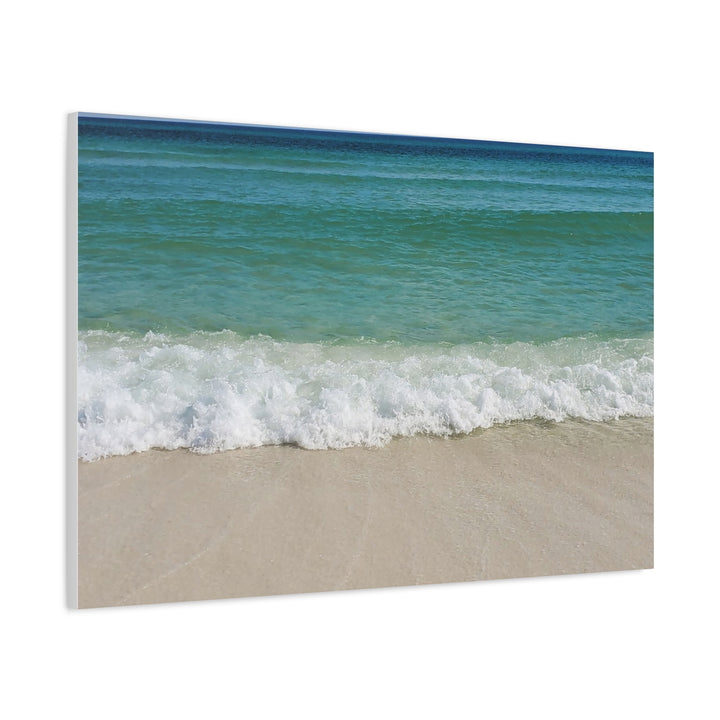 Beach Waves Matte Canvas Print – 1.25-Inch Stretched Seascape