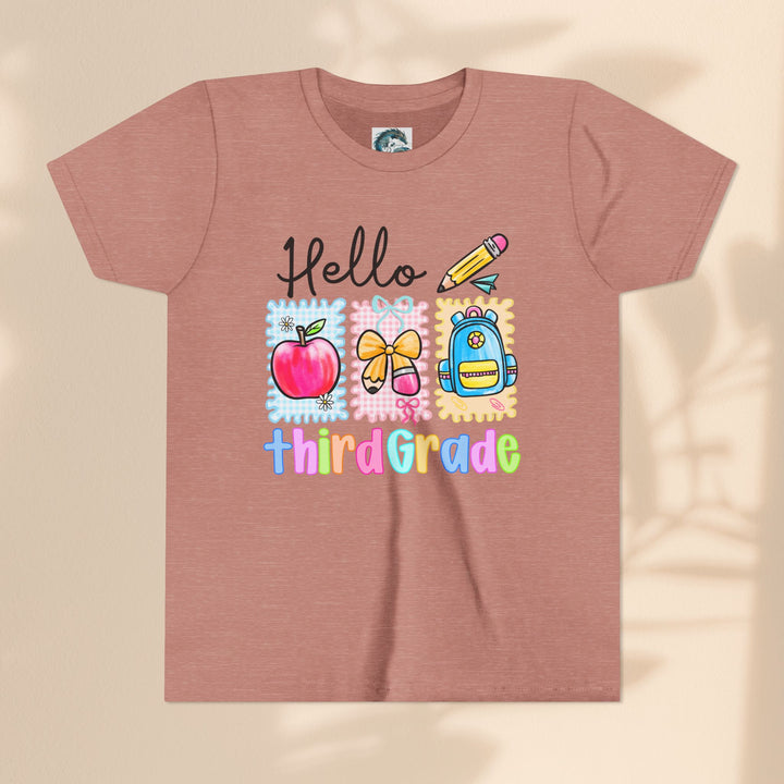 Colorful Third Grade Youth Tee, Back to School Shirt, Kids Graphic T-Shirt, 3rd Grade Celebration Apparel, Cute School Outfit, Fun [...]