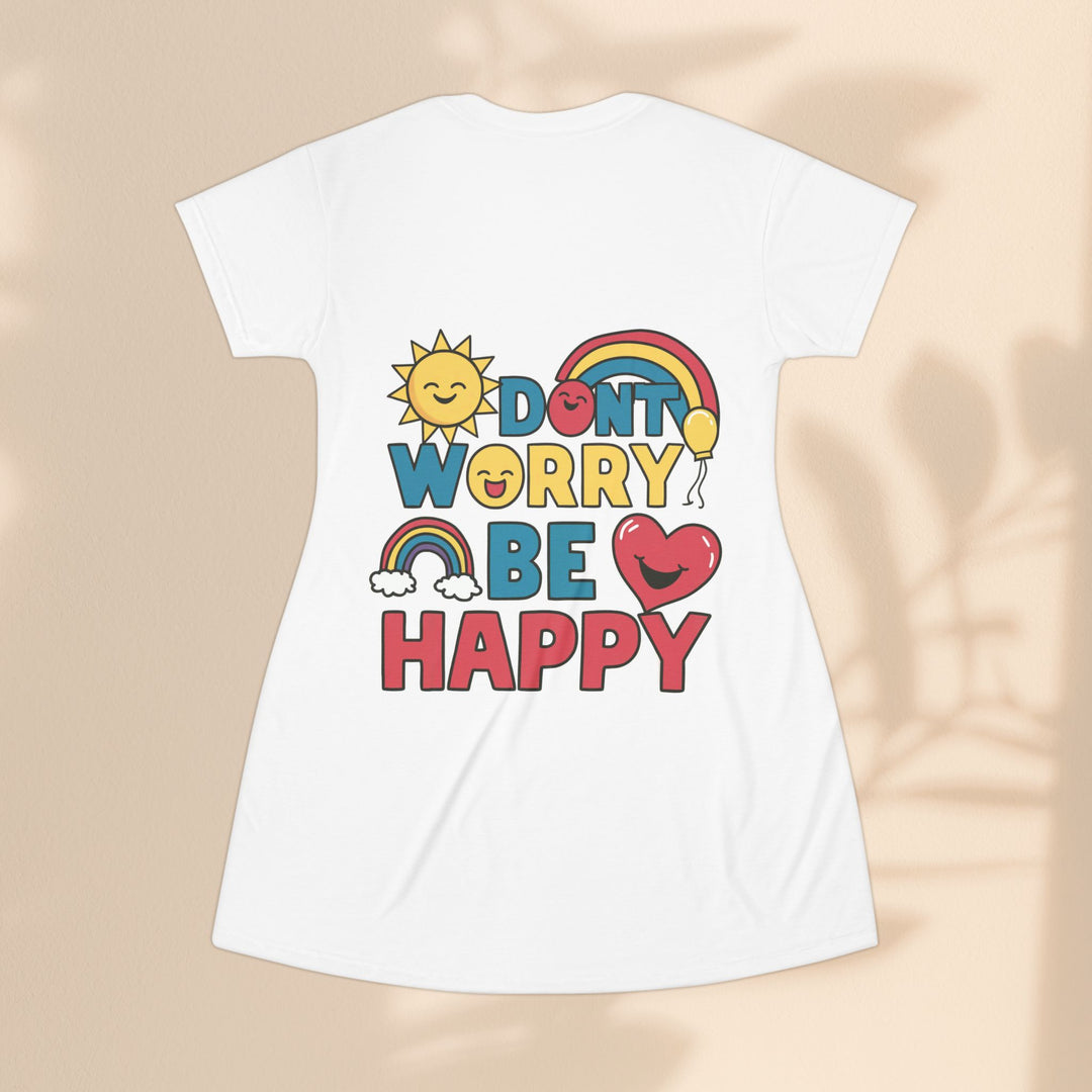 T-Shirt Dress  - Don't Worry Be Happy