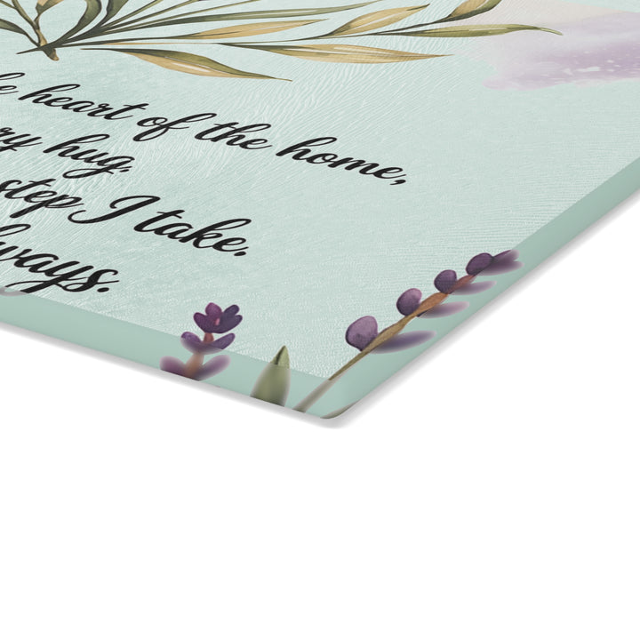 Mother's Love Glass Cutting Board