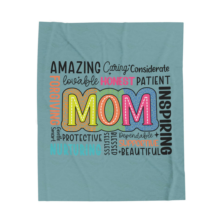 Mom Appreciation Velveteen Plush Blanket - Soft & Cozy Gift for Mother's Day