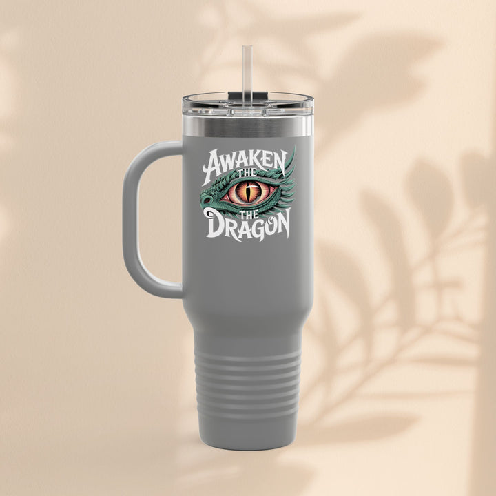 Dragon Insulated Travel Mug | 40oz | Awaken The Dragon | Perfect for Coffee Lovers, Eco-Friendly Designs