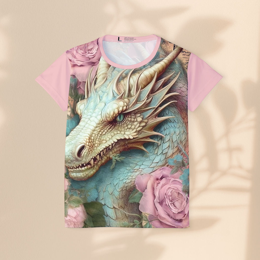 Women's Sports Jersey - Pink Dragon Roses